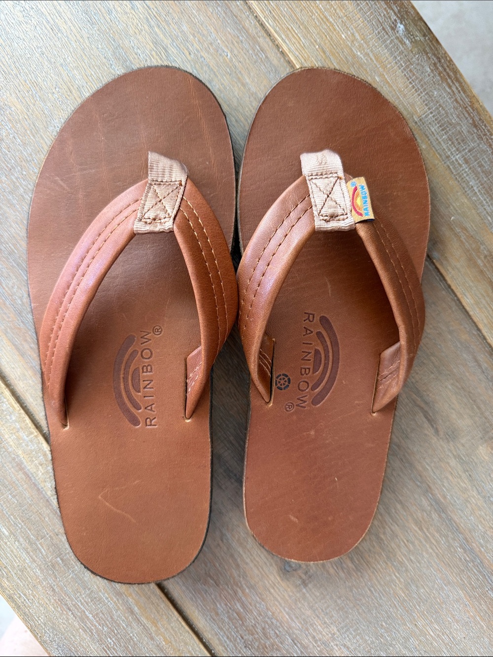 Rainbow Sandals Men's Double Layer Premier Leather Flip Flops